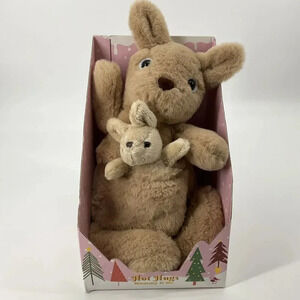 Aroma Home Snuggable Hot Hugs Plush Kangaroo Microwaveable Self Care Gift Set